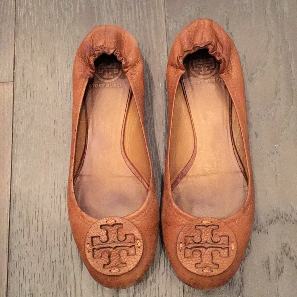 Tan Tory Burch flats